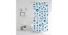 Zuhanyfüggöny 183x183cm kék-fehér