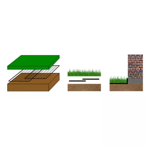 Vakondháló 1x100m fekete Recingreen 2008954