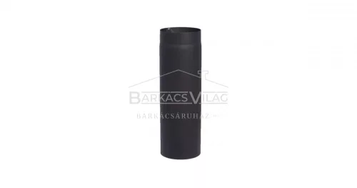 Füstcső 120 mm/80 cm fekete