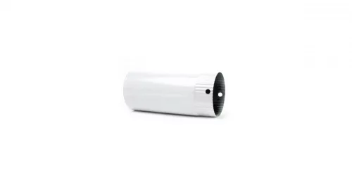 Füstcső 120 mm/25 cm zománcozott fehér