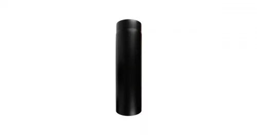 Füstcső 150 mm/50 cm fekete vastagfalú