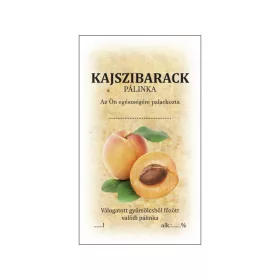 Matrica kajszibarack - öntapadós pálinka címke
