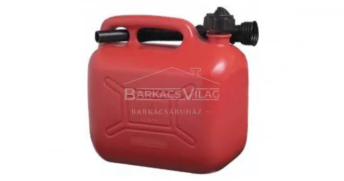 Üzemanyag kanna, műanyag, piros, 5 L