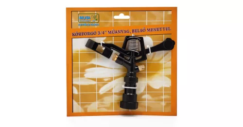 Körforgó öntöző fej 3/4", műanyag, belső menettel