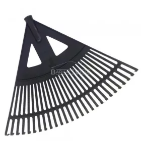 Lombseprű, műanyag, íves, fekete, 60 cm