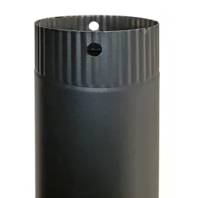 Füstcső 130 mm/50 cm fekete