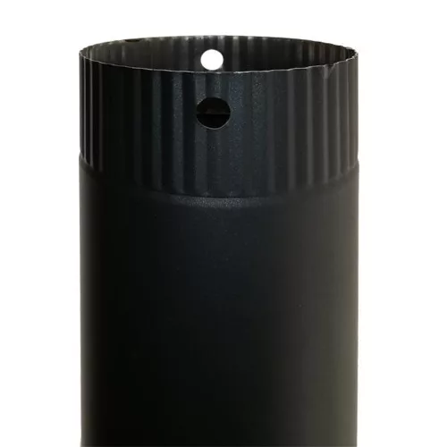 Füstcső 1000 mm fi 120 mm fekete