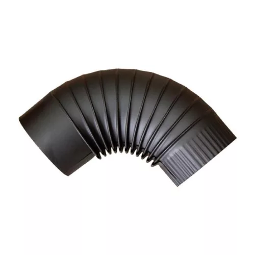 Füstcső könyök 120 mm matt fekete