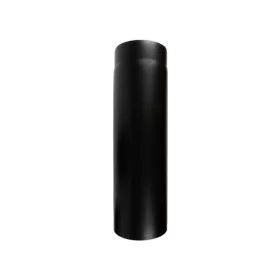 Füstcső 150 mm/25 cm fekete vastagfalú