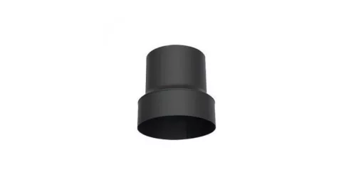 Füstcső szűkítő 150 mm/130 mm fekete vastag
