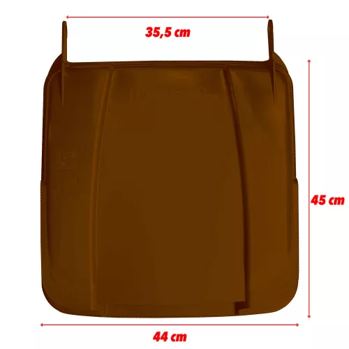 Kukafedél 120 L BARNA kukához