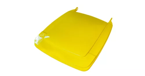 Kukafedél 240 L kukához SÁRGA