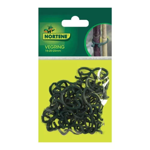 Növénykapocs, rögzítő klipsz 40db/csom 16,5-20-25mm zöld Vegring 5022804