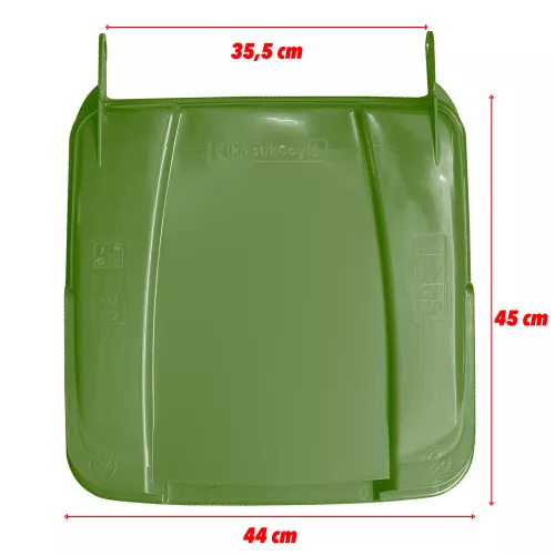 Kukafedél 120 L ZÖLD kukához