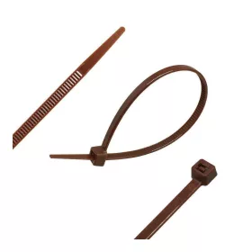   Bridfix műanyag gyorskötöző árnyékoló hálóhoz 14cm barna 50db/csomag 2011892