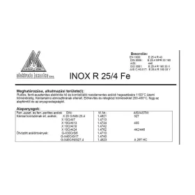 Elektróda INOX R 25/4 Fe 2.5 mm