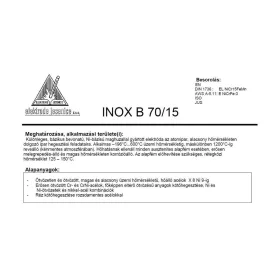 Elektróda INOX B 70/15 3.25 mm