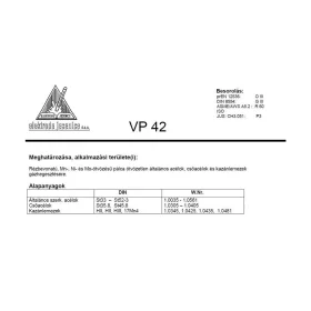 Lángpálca VP 42 2.5 mm bevonatos