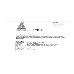Elektróda bázikus EVB 55 2.5 mm