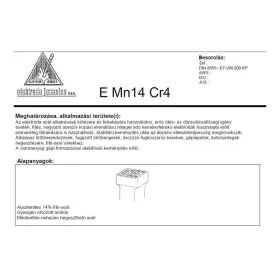 Elektróda E Mn 14 Cr 4 2.50 mm