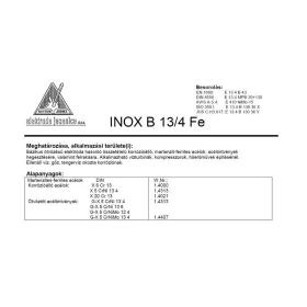 Elektróda INOX B 13/4 Fe 4.00 mm