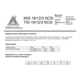 Lángpálca TIG 25/14 NC SI 1.6 mm