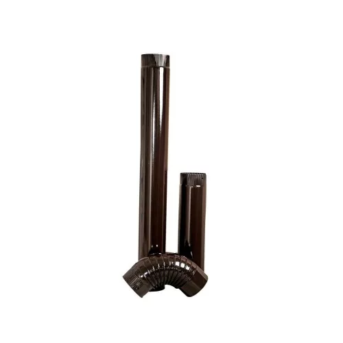 Füstcső 250 mm barna fi 120 mm