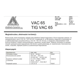 Lángpálca TIG VAC 65 1.6 mm