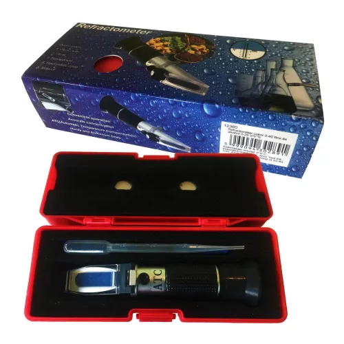Refractometer 0-40 Brix és 0-25 V/V % alkohol