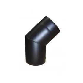 Vastag falú könyök 160/45mm fekete