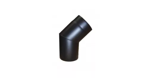 Vastag falú könyök 160/45mm fekete