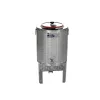 Olajtartály inox 50L kotyogóelőkészítéssel, lábbal Zottel