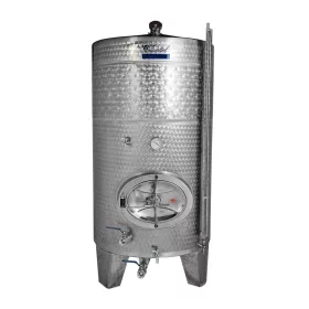   Zárt bortartály inox duplafalú 1100L 4 csappal 2 tisztító nyílással Zottel