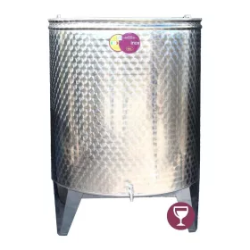 Bortartály inox 500L 2 csappal Panka