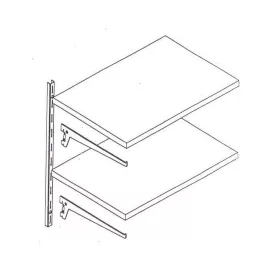 Szerszámtartó állványhoz polc 35cm 2db konzollal