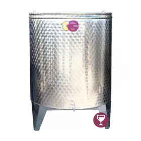 Bortartály inox 620L 3 csappal, kúpos fenék Panka