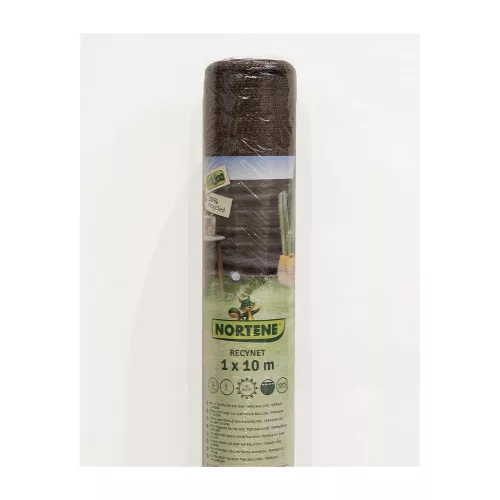 Árnyékoló háló RECYNET gomblyukakkal 2x50m barna 120g/m2 2021523