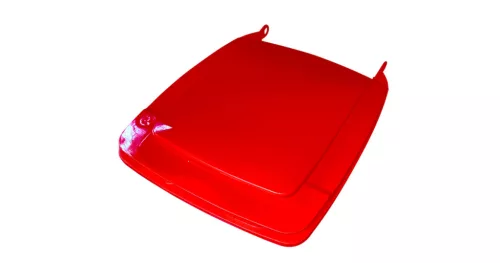 Kukafedél 240 L kukához PIROS