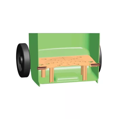 Komposzt BIO kuka 120 L BARNA kerekes