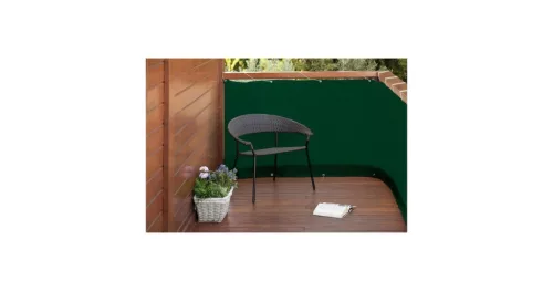 Erkélyháló fűzőlyukakkal Balcony Easy zöld 0.9x5m 160gr/m2 2020722/2021548