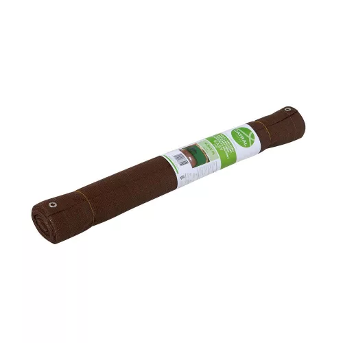 Erkélyháló fűzőlyukakkal Balcony Easy barna 0.9x5m 160gr/m2 2020724/2021550