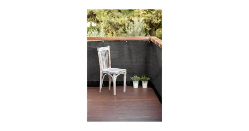 Erkélyháló fűzőlyukakkal Balcony Easy antracit 0.9x5m 160gr/m2 2020726