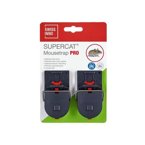Egérfogó SUPER CAT Swiss Inno  (2db/csom) PRO (piros)