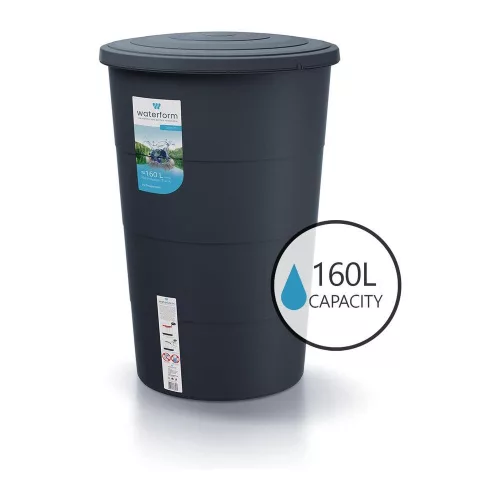 Esővízgyűjtő tartály csappal 160L SMOOTH antracit