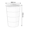 Esővízgyűjtő tartály csappal 160L SMOOTH antracit
