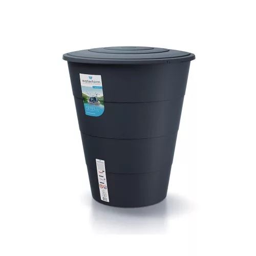 Esővízgyűjtő tartály csappal 210L SMOOTH antracit