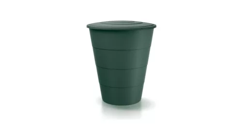 Esővízgyűjtő tartály csappal 210L SMOOTH zöld