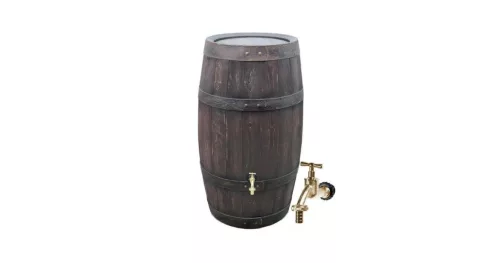 Esővízgyűjtő tartály réz csappal 250L BARRIQUE barna