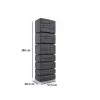 Esővízgyűjtő tartály csappal 350L TOWER STONE antracit