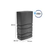 Esővízgyűjtő tartály csappal 350L AQUA TOWER antracit